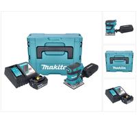 Makita DBO 484 RG1J Ponceuse vibrante sans fil 18 V 112 x 102 mm + 1x batterie 6,0 Ah + chargeur + Makpac