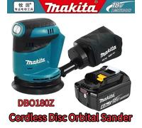 Makita DBO180Z 18V sans brosse sans fil disque Rechargeable ponceuse orbitale aléatoire travail du bois ponçage mastic polissage outil nu 6Ah Battery
