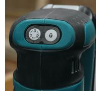 Makita DBO180Z Ponceuse excentrique sans fil 18V au lithium-ion rechargeable pour le travail du bois, le ponçage et le polissage (outil nu) Tool Only