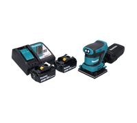 Makita DBO480RF Ponceuse vibrante sans fil 112x102mm 18V + 2x Batteries 3,0Ah + Chargeur