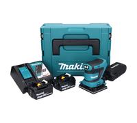 Makita DBO480RGJ Ponceuse vibrante sans fil 112 x 102mm 18V + 2x Batteries 6,0Ah + Chargeur + Coffret