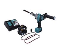 Makita DBS 180 RT Ponceuse à bande sans fil 18 V - 9 x 533 mm - Brushless + 2x Batteries 5,0 Ah + Chargeur