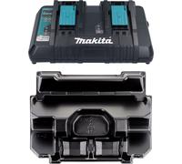 Makita DC 18 RD ZE double chargeur rapide 14,4 V - 18 V LXT ( 196933-6 ) + insert ( 838258-9 )