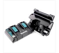 Makita DC 18 RD ZE double chargeur rapide 14,4 V - 18 V LXT ( 196933-6 ) + insert ( 838258-9 )