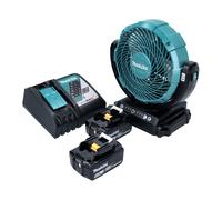 Makita DCF 102 RG Ventilateur à batterie 18 V 18 cm + 2x batterie 6,0 Ah + chargeur