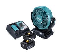 Makita DCF 102 RM Ventilateur à batterie 18 V 18 cm + 2x batterie 4,0 Ah + chargeur