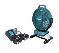 Makita DCF 301 RF Ventilateur sans fil 18V 33cm + 2x Batteries 3,0Ah + Chargeur