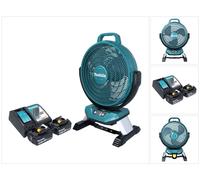 Makita DCF 301 RG Ventilateur sans fil 18 V 33 cm + 2x batterie 6,0 Ah + chargeur