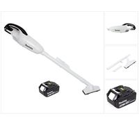 Makita DCL 180 G1 W Aspirateur à batterie 18 V blanc + 1x batterie 6,0 Ah - sans chargeur