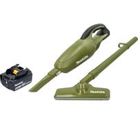 Makita DCL 180 MO aspirateur à batterie 18 V 0,65 l Olive Outdoor Adventure Serie + 1x batterie 4,0 Ah - sans chargeur