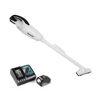 Makita DCL 180 RM1 W Aspirateur à batterie 18 V blanc + 1x batterie 4,0 Ah + chargeur