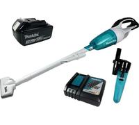 Makita DCL 181 FZWX Aspirateur à batterie blanc avec cyclone & batterie 3 Ah & chargeur