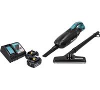 Makita DCL 182 RF B Aspirateur sans fil 18 V - noir + 2x Batteries 3,0 Ah + Chargeur