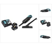 Makita DCL 182 RT B Aspirateur sans fil - 18 V - noir + 2x Batteries 5,0 Ah + Chargeur