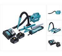 Makita DCL 184 RG Aspirateur sans fil 18 V - 54 mbar - 0,5 l + 2x Batteries 6,0 Ah + Chargeur