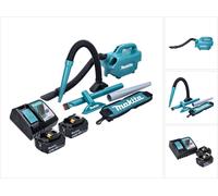 Makita DCL 184 RM aspirateur sans fil 18 V 54 mbar 0,5 l + 2x batterie 4,0 Ah + chargeur