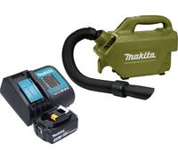 Makita DCL 184 SFO Aspirateur à batterie 18 V 54 mbar 0,5 l Olive Outdoor Adventure Serie + 1x batterie 3,0 Ah + chargeur