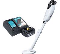 Makita DCL 281 FRT1W Aspirateur sans fil 18 V blanc Brushless + 1x batterie 5,0 Ah + chargeur