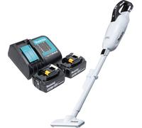 Makita DCL 281 FSTW Aspirateur sans fil 18 V blanc Brushless + 2x batterie 5,0 Ah + chargeur