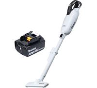 Makita DCL 281 FT1W Aspirateur à batterie 18 V blanc Brushless + 1x batterie 5,0 Ah - sans chargeur