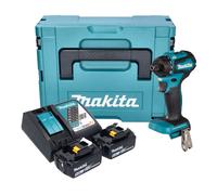 Makita DDF 083 RTJ Perceuse-visseuse sans fil 18 V 40 Nm 1/4'' Brushless + 2x batterie 5,0 Ah + chargeur + Makpac