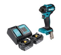 Makita DDF 083 SF Perceuse-visseuse sans fil 18 V 40 Nm 1/4'' Brushless + 2x batterie 3,0 Ah + chargeur