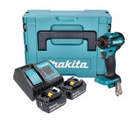Makita DDF 083 STJ Perceuse-visseuse sans fil 18 V 40 Nm 1/4'' Brushless + 2x batterie 5,0 Ah + chargeur + Makpac