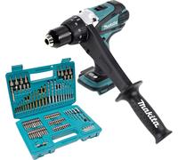 Makita DDF 458 Z Perceuse-visseuse sans fil 18 V 91 Nm + 102 pces Jeu de forets à embouts - sans batterie, sans chargeur