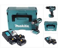 Makita DDF 485 RF3J Perceuse-visseuse sans fil 50Nm 18V Brushless + 3x Batteries 3,0Ah + Chargeur + Coffret Makpac