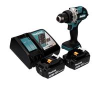 Makita DDF 486 RF Perceuse-visseuse sans fil 18 V 130 Nm Brushless + 2x batterie 3,0 Ah + chargeur