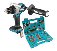 Makita DDF 486 Z Perceuse-visseuse sans fil 18 V 130 Nm Brushless + 102 pces Jeu de forets Bit - sans batterie, sans chargeur