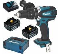 Makita DDF458RTJ Perceuse visseuse Li-ion LXT (18V/2x5,0Ah) Makpac