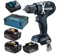 MAKITA DDF484BJX1 perceuse-visseuse sans fil-Black Edition - 2 batteries 18V 5,0 Ah et 1 batterie 18 V 3,0 Ah