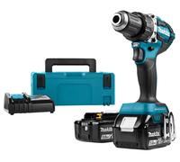 Makita DDF484RTJ Perceuse Visseuse Sans-fil - 18V Li-ion - 2 Batteries 5,0 Ah - MAKPAC - Brushless - 54 Nm