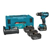 Makita DDF485RTJ3 Perceuse Visseuse Sans-fil - 18V Li-ion - 3 Batteries 5,0 Ah - MAKPAC - Brushless - 50 Nm