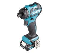 Makita DF032DSAJ 10.8 V Li-ion LXT Brushless Drill Driver Complete with 2 x 2.0 Ah Li-ion Batteries and Charger in Makpac Case