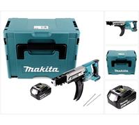 Makita DFR 750 M1J Visseuse automatique à Magasin sans fil 18V 45-75mm + 1x Batterie 4,0Ah + Coffret Makpac - sans chargeur
