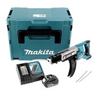 Makita DFR 750 RT1J Visseuse automatique sans fil à Magasin 18V 45-75mm + 1x Batterie 5,0Ah + Chargeur + Coffret Makpac