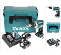 Makita DFS 250 RGJ Visseuse à cloison sèche sans fil 18 V Brushless + 2x Batteries rechargeables 6,0 Ah + Chargeur + Coffret Makpac