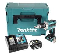 Makita DFS 250 RM1J 18 V Visseuse pour cloisons sèches sans fil avec Coffret de transport Makpac + 1x Batterie 4,0 Ah + chargeur