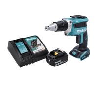 Makita DFS 452 RG1 Visseuse à cloison sèche sans fil 18 V Brushless + 1x Batterie 6,0 Ah + Chargeur