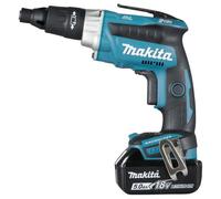 Makita Visseuse bardage DFS251RTJ 18 V Li‑Ion 5 Ah – 2 batteries, chargeur, coffret MAKPAC