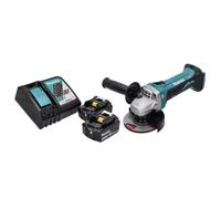 Makita DGA 452 RF Meuleuse d'angle sans fil 18 V 115 mm + 2x Batteries 3,0 Ah + Chargeur