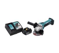 Makita DGA 452 RT1 Meuleuse d'angle sans fil 18 V 115 mm + 1x Batterie 5,0 Ah + Chargeur
