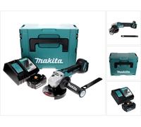 Makita DGA 506 RF1J Meuleuse d'angle sans fil 18 V 125 mm Brushless + 1x Batterie 3,0 Ah + Chargeur + Makpac