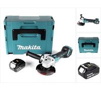 Makita DGA 511 T1J Meuleuse d'angle sans fil 18V 125mm Brushless + 1x Batterie 5,0Ah + Coffret Makpac - sans chargeur