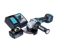 Makita DGA 513 RG1 Meuleuse d'angle sans fil 18 V 125 mm Brushless + 1x batterie 6,0 Ah + chargeur