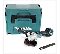 Makita DGA 513 ZJ Meuleuse d'angle sans fil 18 V 125 mm Brushless Solo + Makpac - Sans batterie, sans chargeur