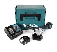 Makita DGA 517 RT1J Meuleuse d'angle sans fil 18V 125mm + 1x Batterie 5,0Ah + Chargeur + Coffret de transport Makpac 3