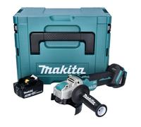 Makita DGA 521 M1X1J Meuleuse d'angle sans fil 18 V 125 mm X-LOCK Brushless + 1x batterie 4,0 Ah + Makpac - sans chargeur